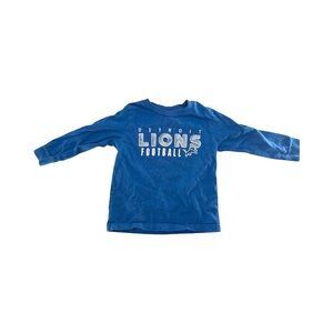 Detroit Lions Teams Athletics Girls Long Sleeve T-Shirt Size 2T